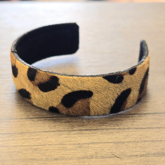 Antler Hide Cuff | Leopard Print