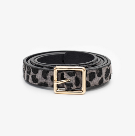 Grey Leopard Belt