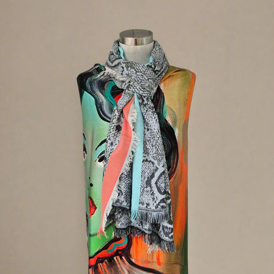 Snake Print Scarf