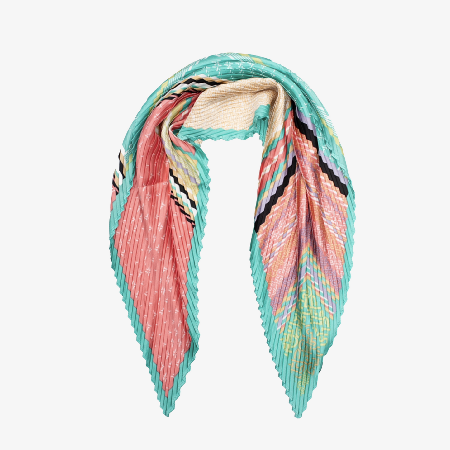 Antler Mixprint Pink | Neck Scarf