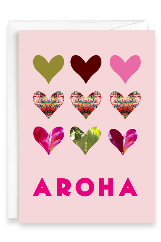 Aroha Hearts | Greeting Card