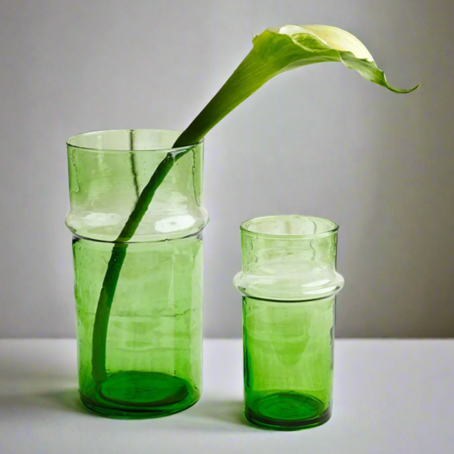 Beldi moroccan vase green 20cm eclecticdesignhouse