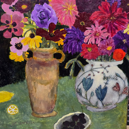 Dark Cherries Painting | Mixed Media