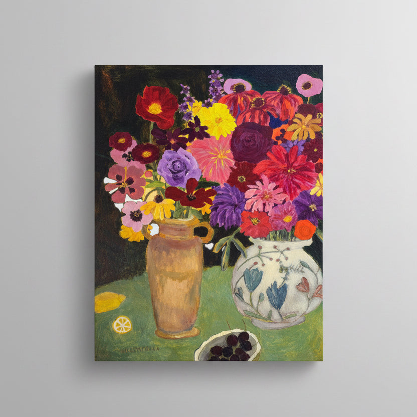 Dark Cherries Painting | Mixed Media