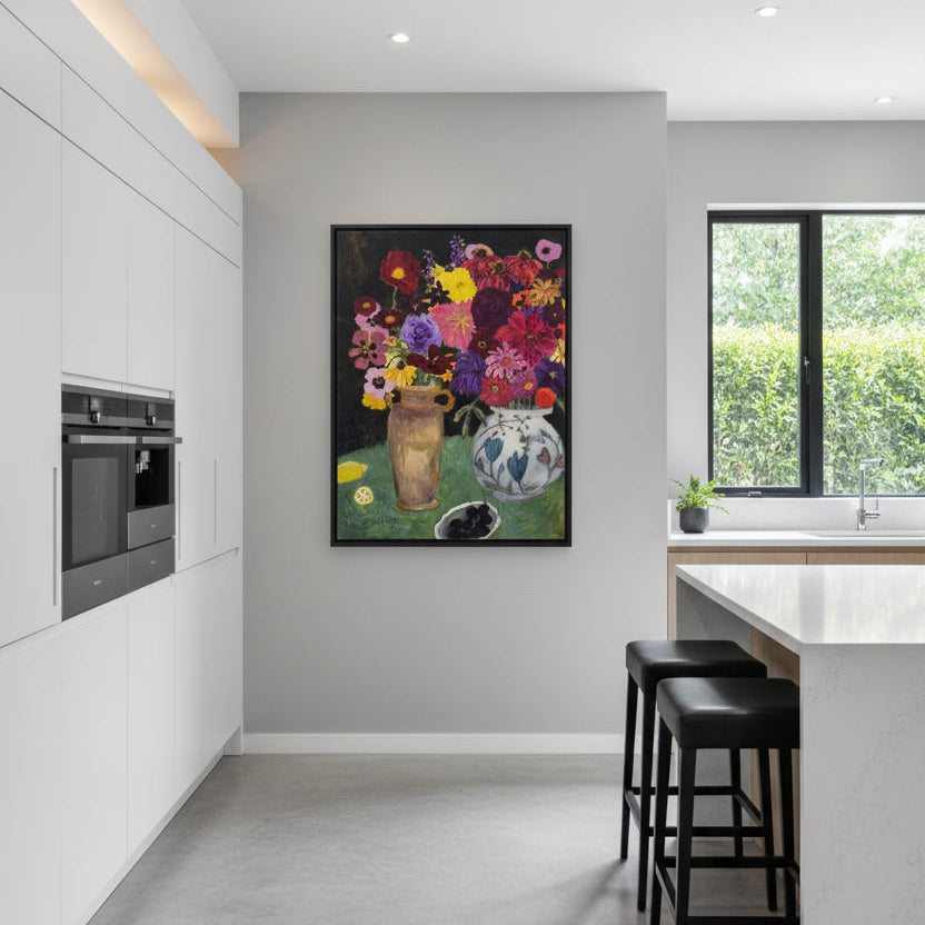 Dark Cherries Painting | Mixed Media