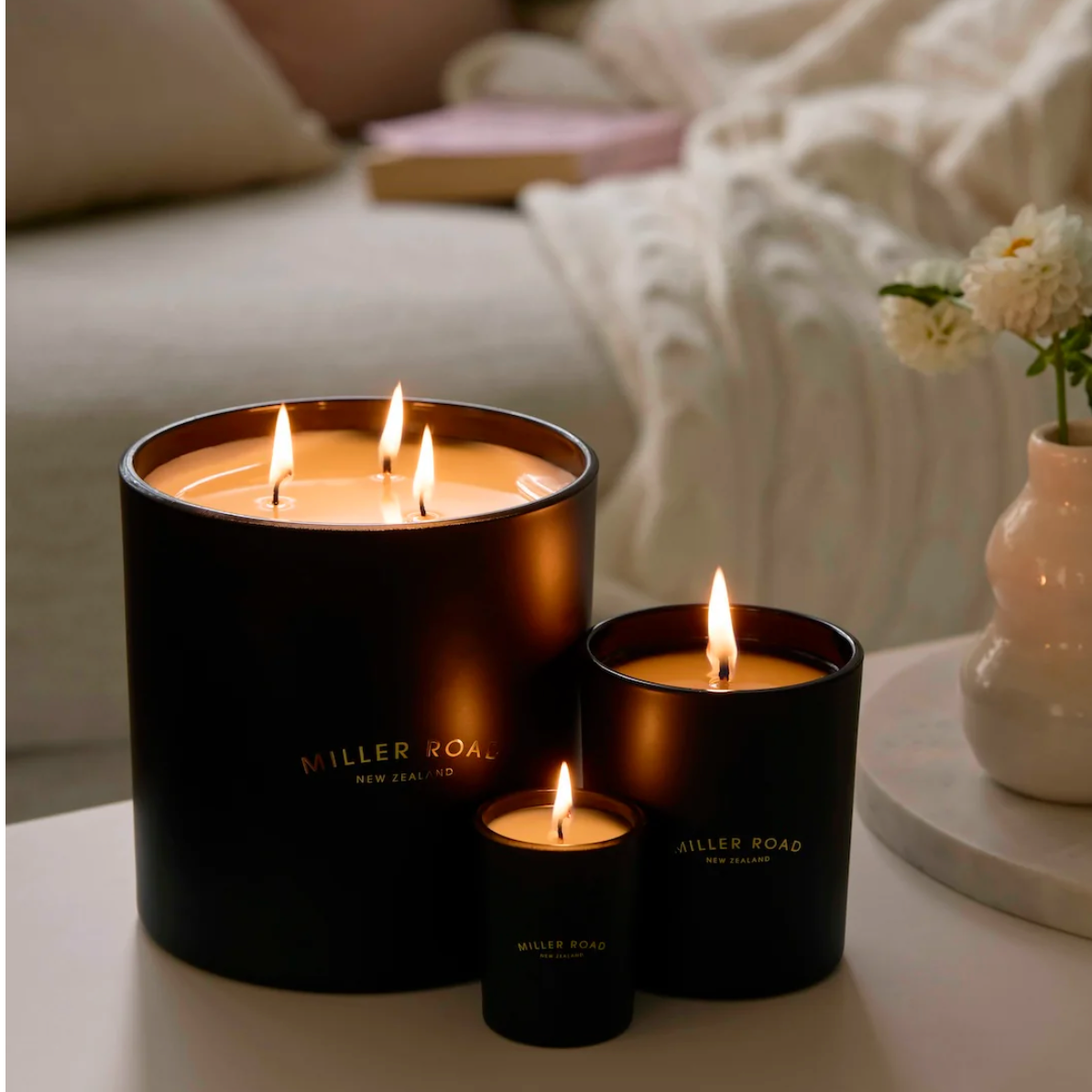 Black Luxury candle miller road eclectic design nz home and living 2