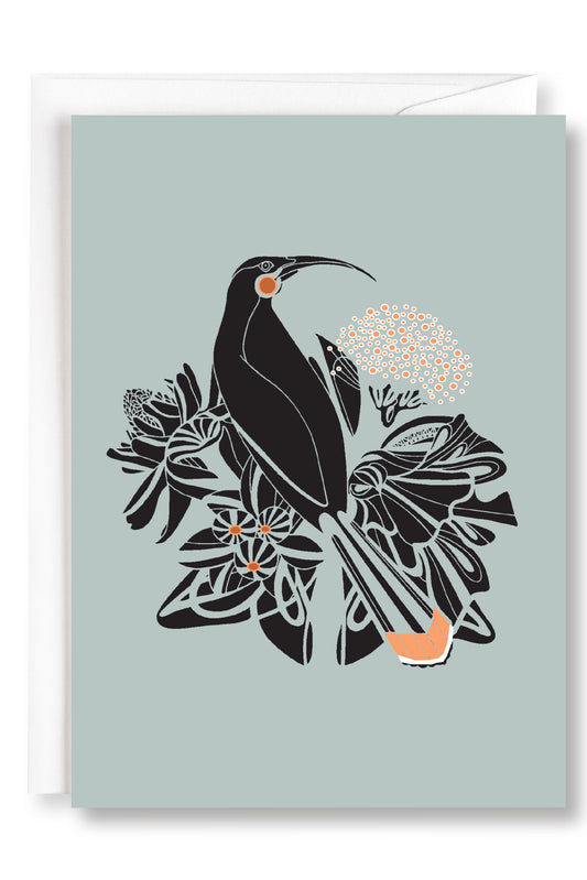 Huia Blue | Greeting Card