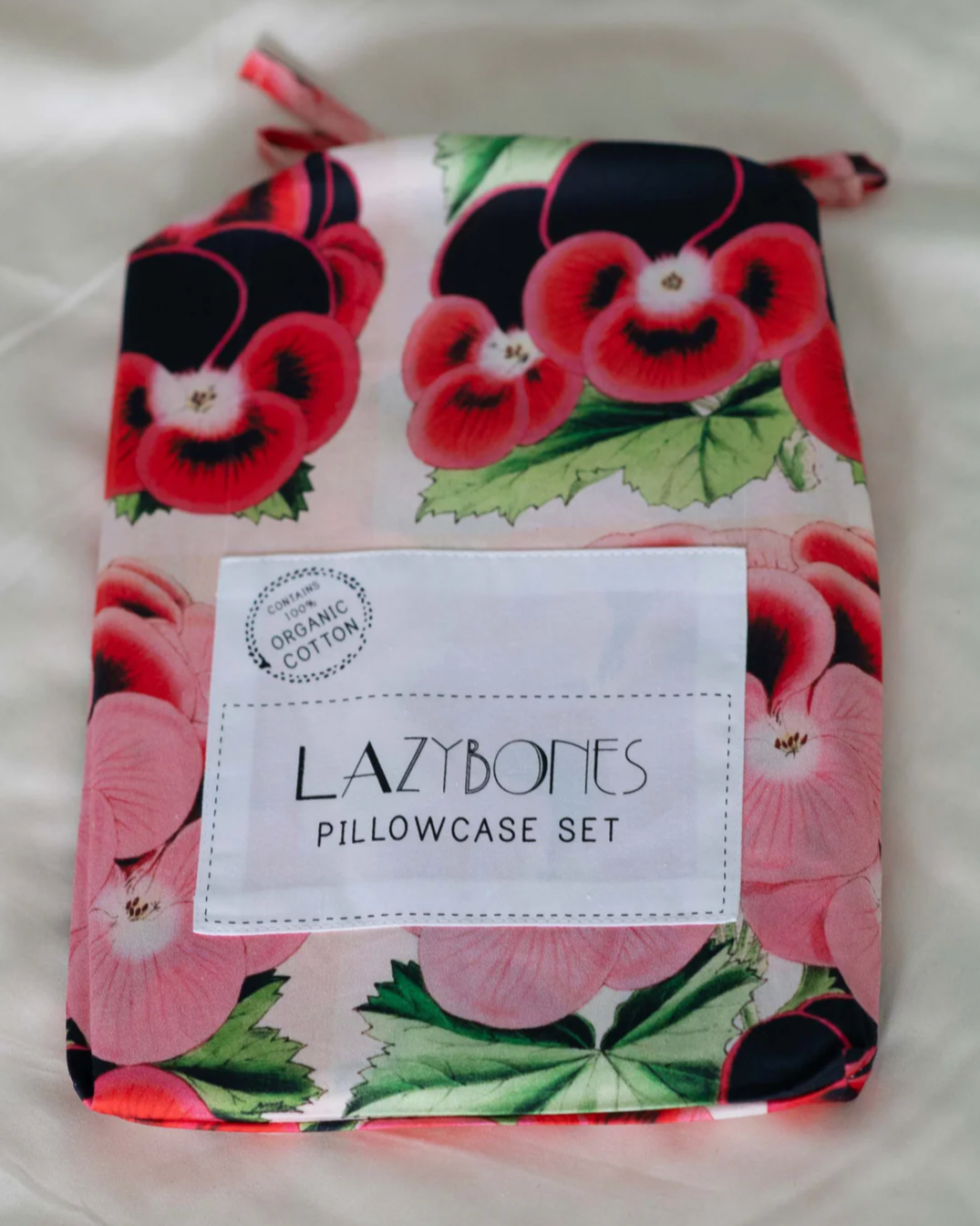 BlossomyPillowcaseSetlazybonesorganiccottoneclecticdesignhouse