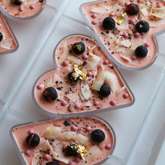 Large Heart | Blueberry Coconut White Chocolate