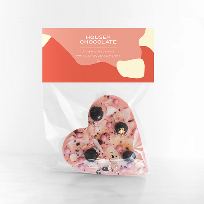 Large Heart | Blueberry Coconut White Chocolate
