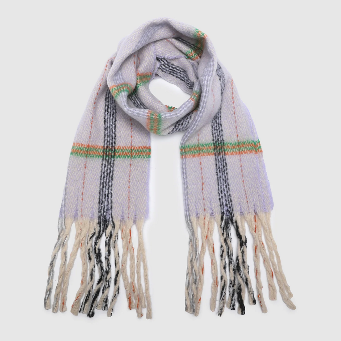 Bristol Tartan Scarf | Lilac