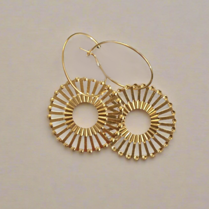 Spiral Round Earrings