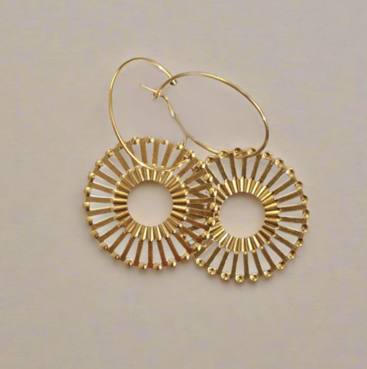 Spiral Round Earrings