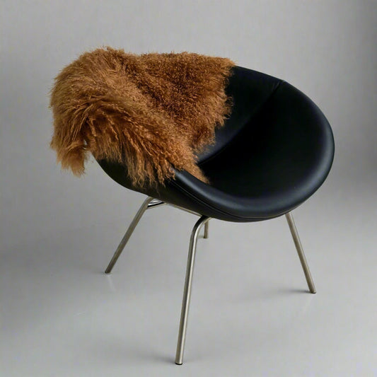 Tibetan Lambskin Rug | Caramel