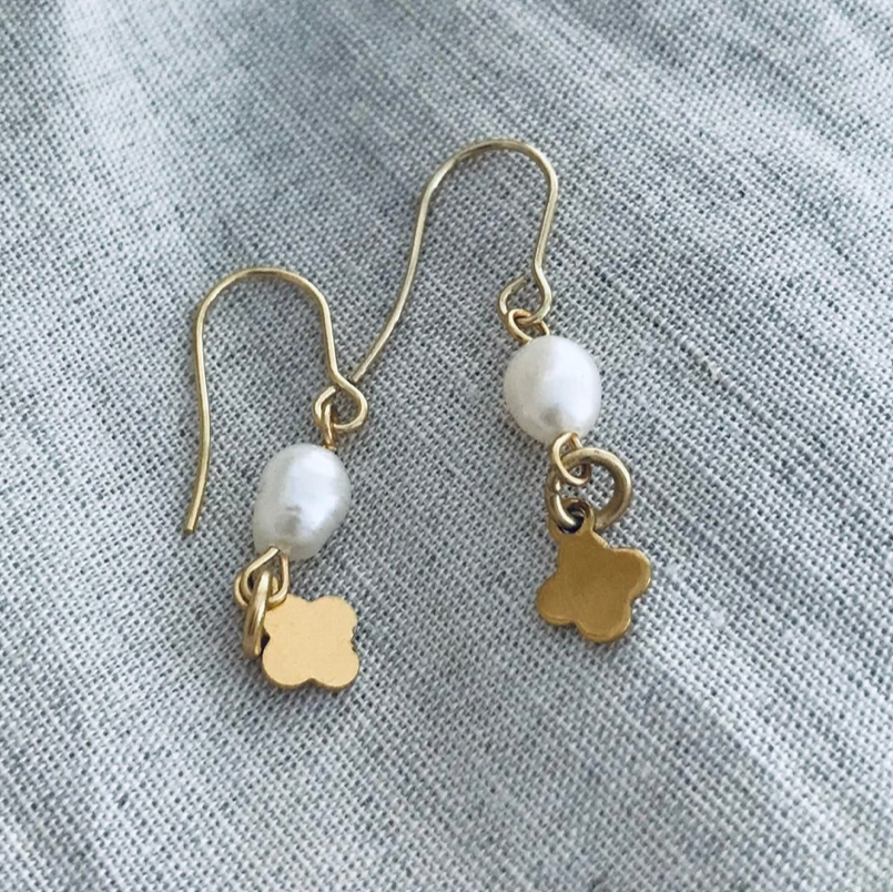 Cassie Pearl Drop Earrings