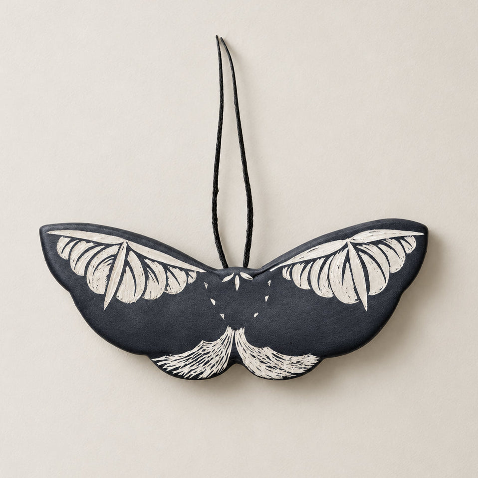 Ceramic Moth Wall Art | Medium II