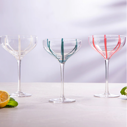 Cocktail Glass Set | Teal