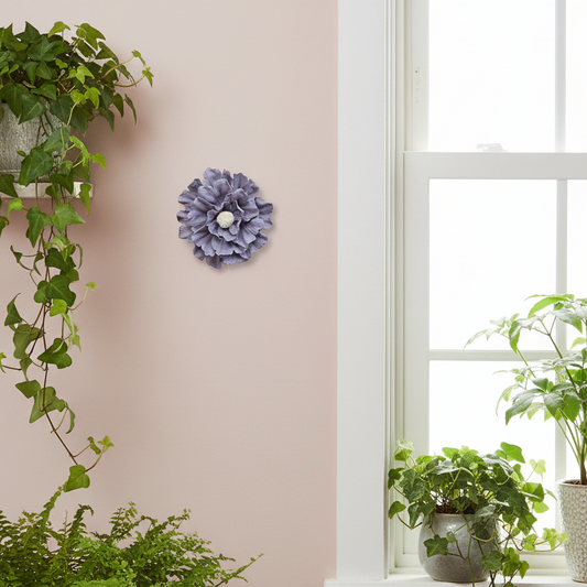 Dahlias Ceramic Wall Flower | Lilac