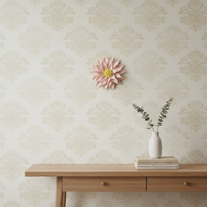 Dahlias Ceramic Wall Flower | Blush Pink
