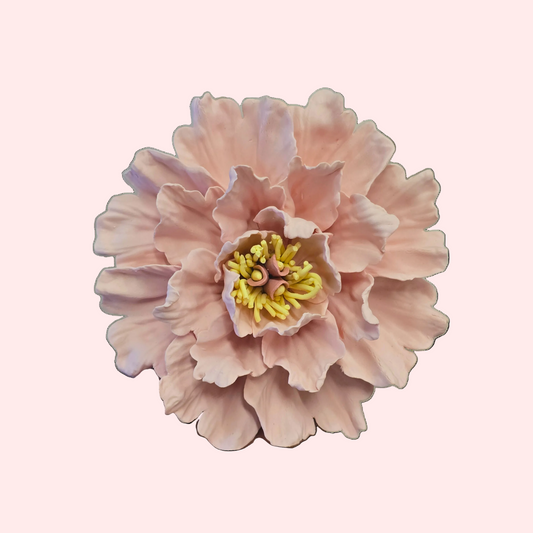 Dahlias Ceramic Wall Flower | Baby Pink