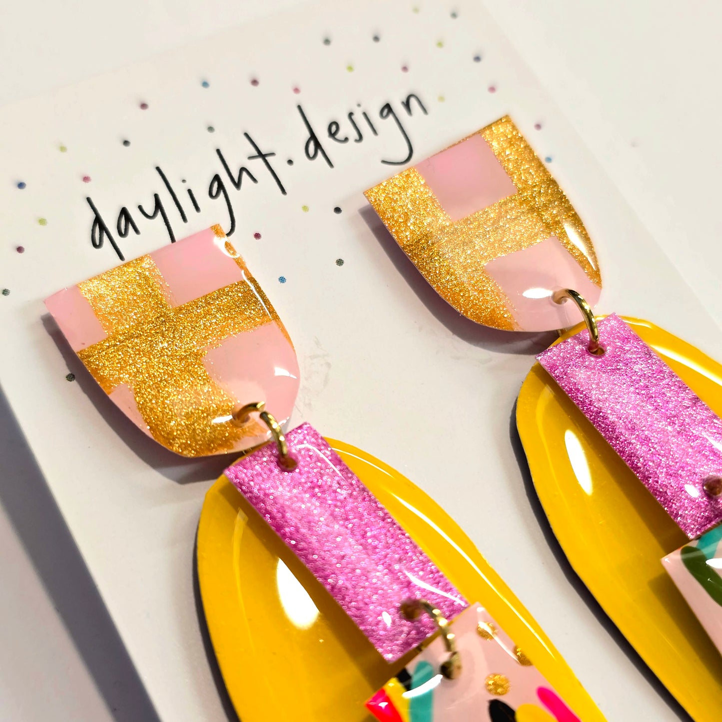 Daylight Design Resin Earrings  | Style 10