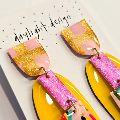 Daylight Design Resin Earrings  | Style 10