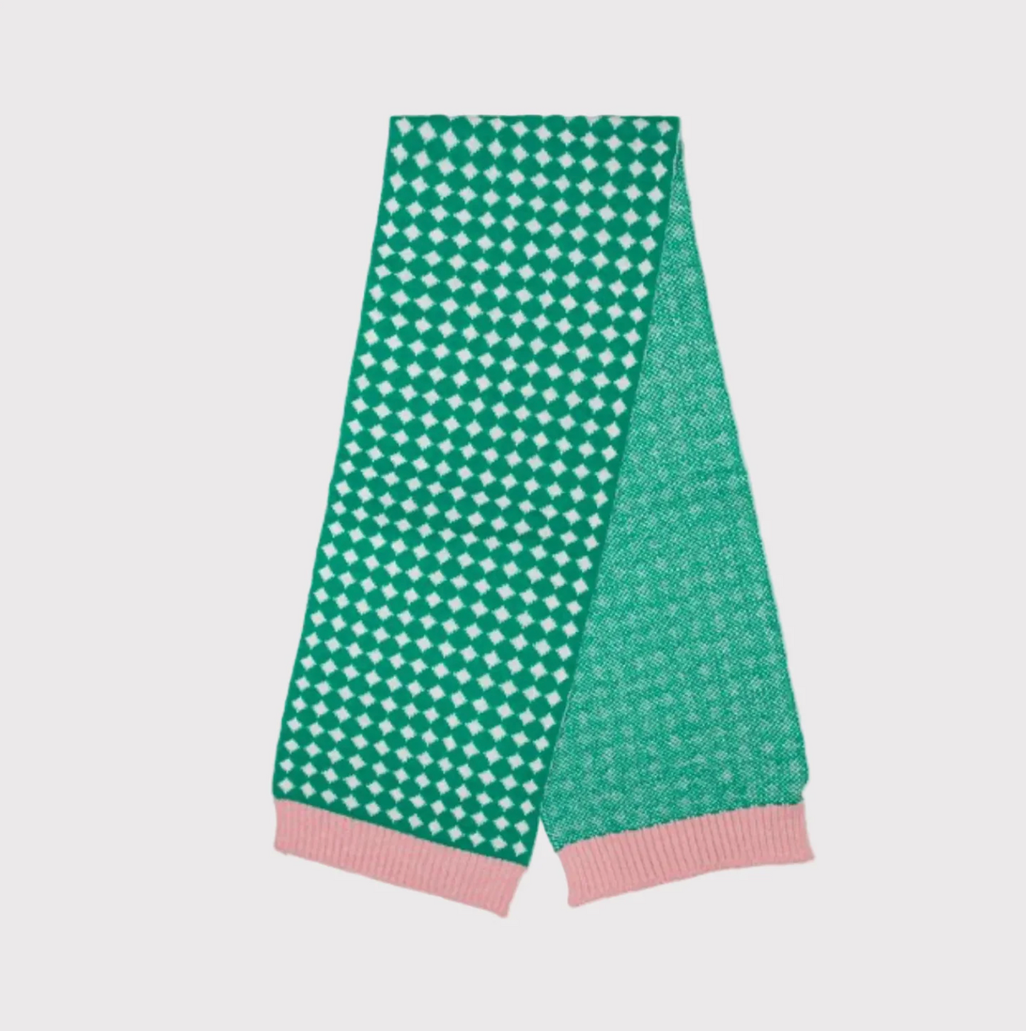 Diamond Check Scarf | Green