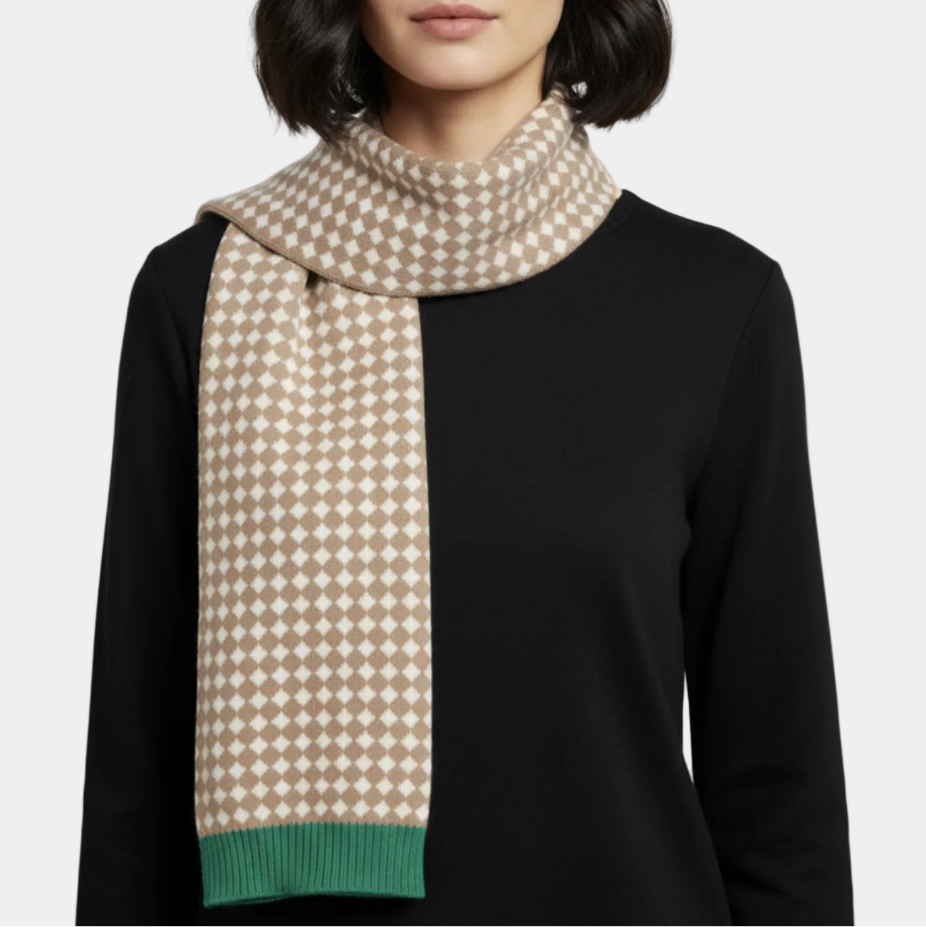 Diamond Check Scarf