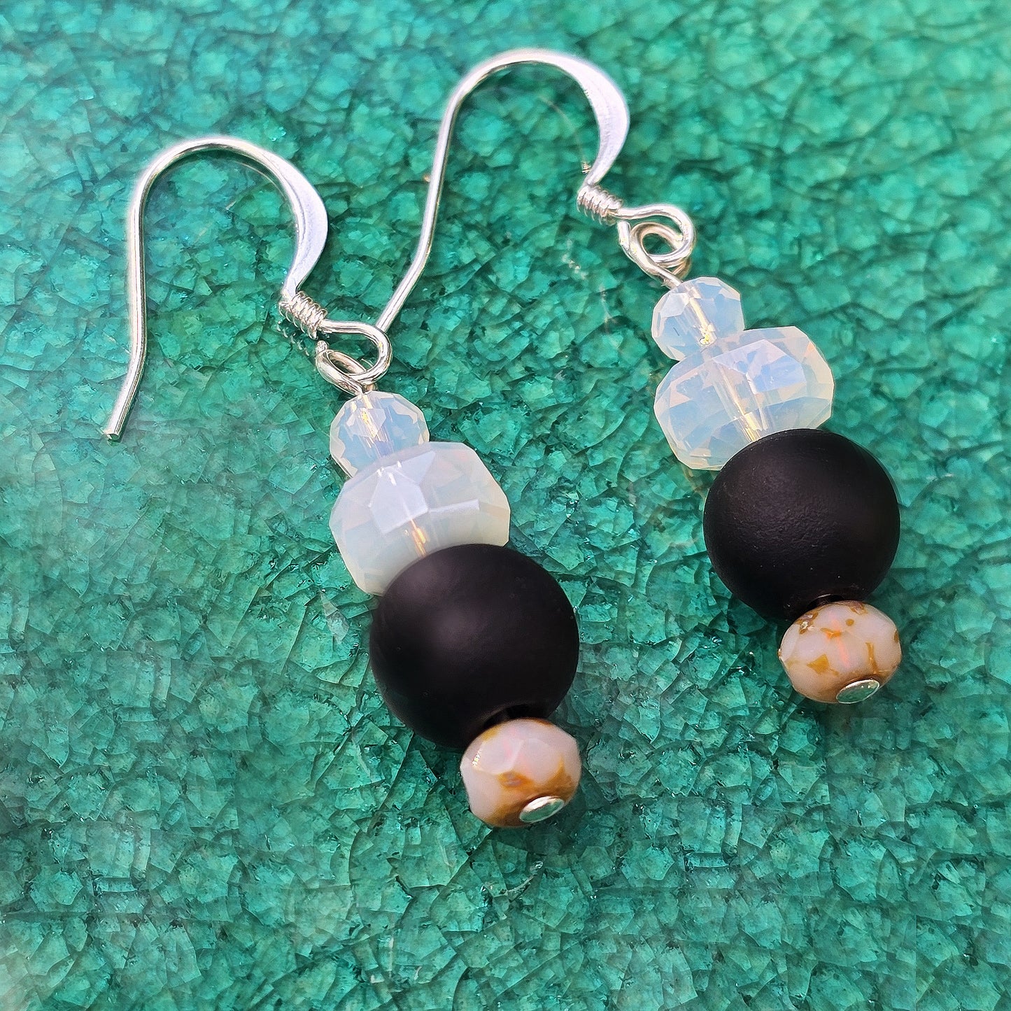 Lava + Agate Quartz Earrings - Set 14 | 2 Styles