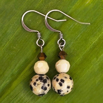 Dalmation Jasper Earrings | Set 30