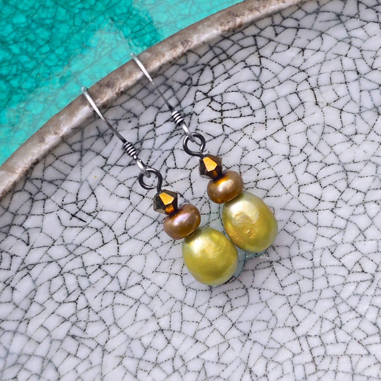 Freshwater Pearl + Gemstone Earrings | Set 35