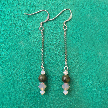 Opalite + Nephrite Jade Earrings | Set 39