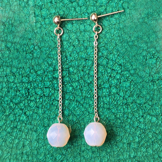 Moonstone Dome Earrings | Set 41