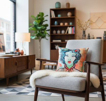 Rhondan + Pink Pastel | Velvet Cushion