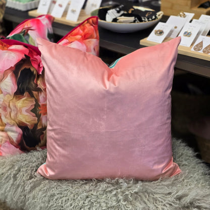 Rhondan + Pink Pastel | Velvet Cushion