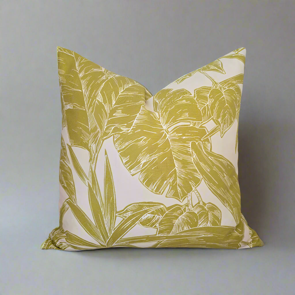 EDH Cushion palm tropical feather inner interiors 3