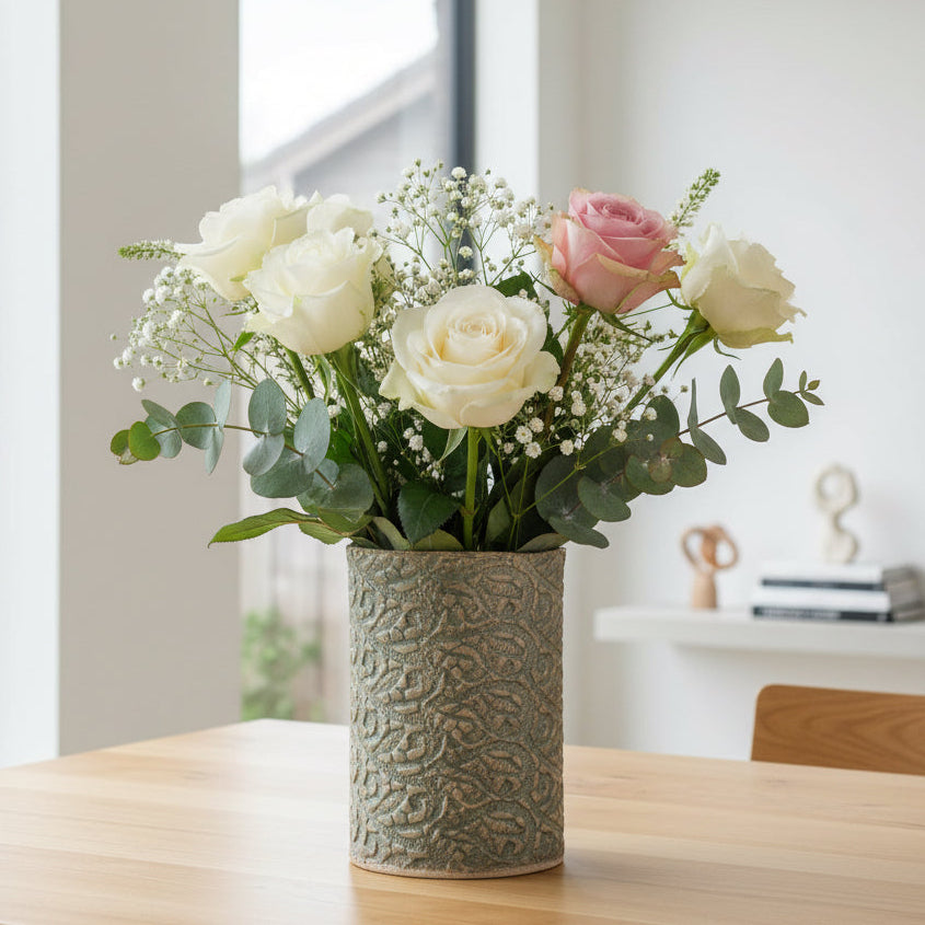 Earthware Lace Vase | 2