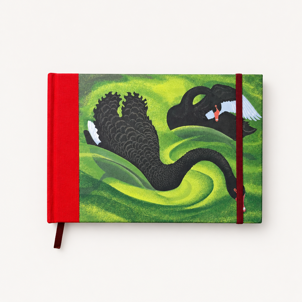 Eileen Mayo Black Swans | Lined Journal