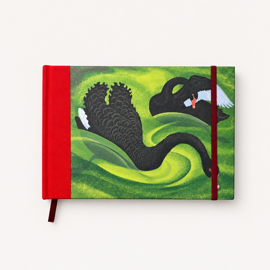 Eileen Mayo Black Swans | Lined Journal