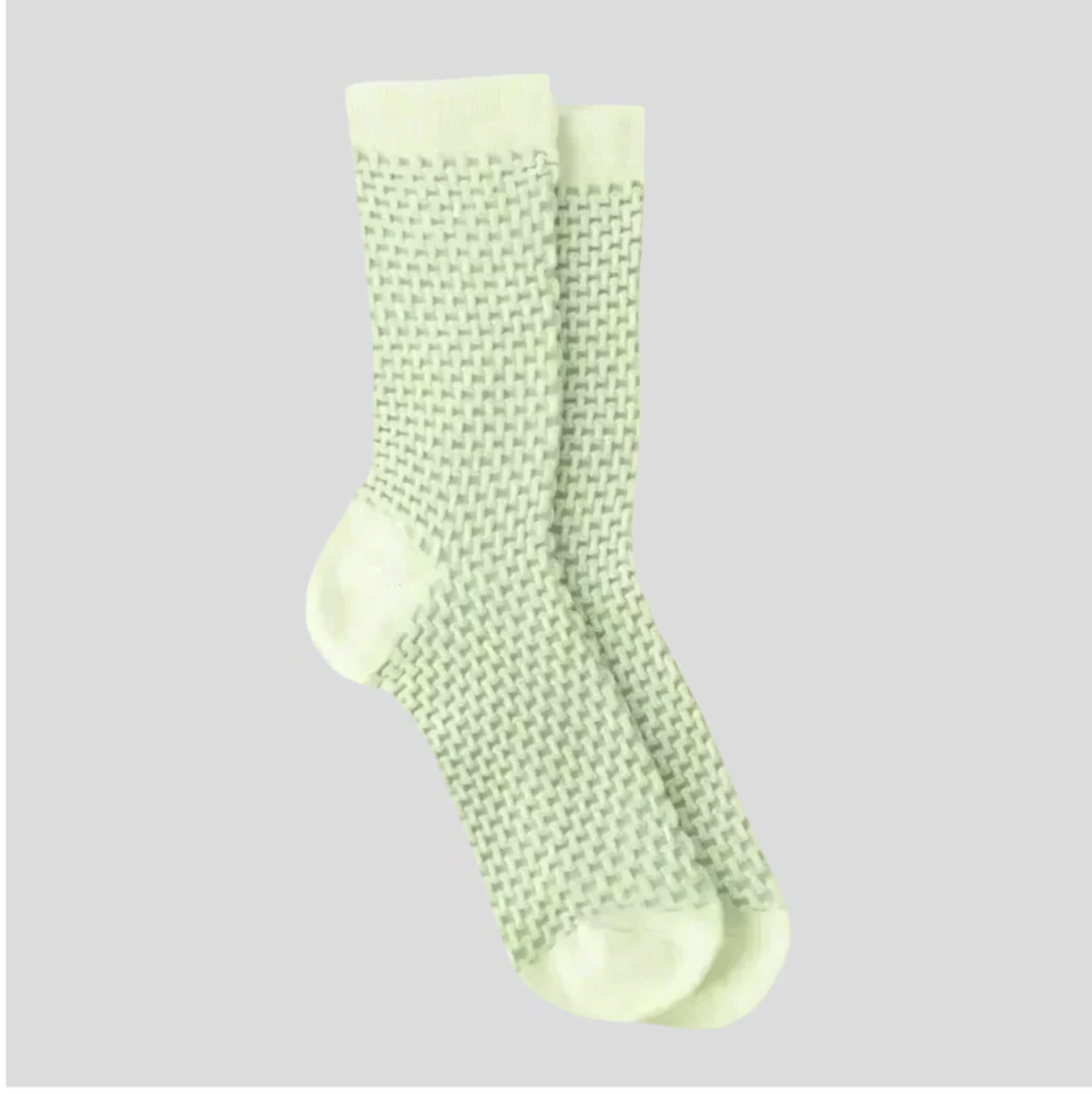Embossed Green Socks