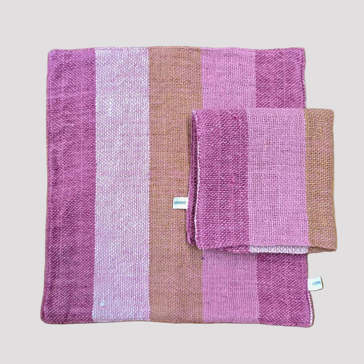 Face Washer | Pink & Dark Cotton