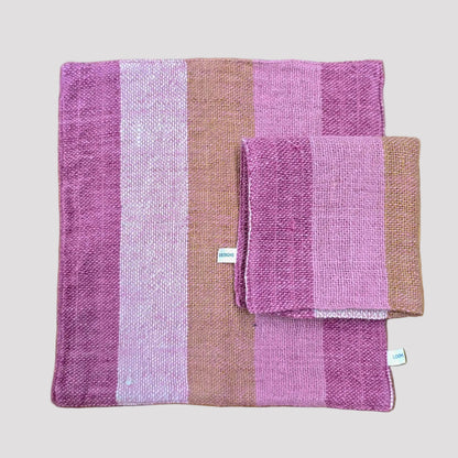Face Washer | Pink & Dark Cotton