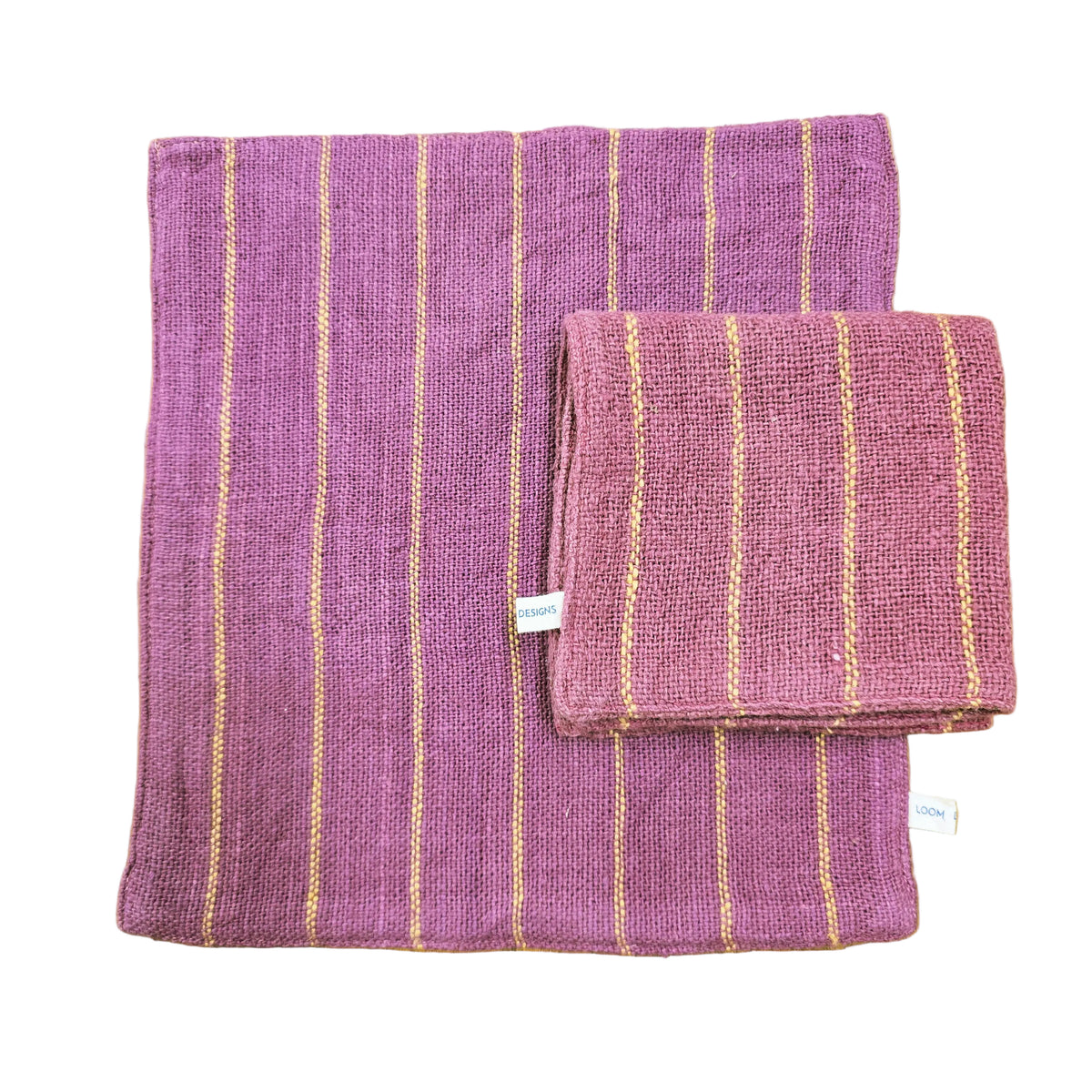 Face Washer | Pink Marigold Stripe