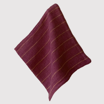 Face Washer | Pink Marigold Stripe