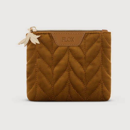 FLOX Ahi Velvet Purse | Mini Brown