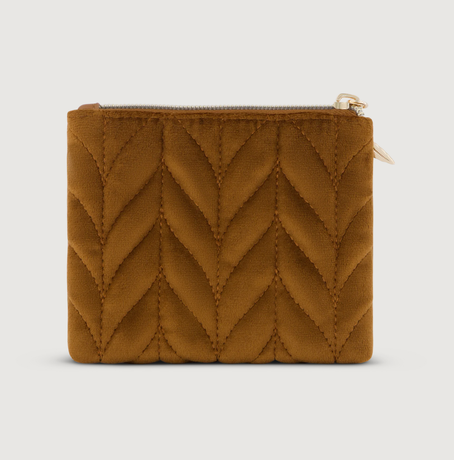 FLOX Ahi Velvet Purse | Mini Brown