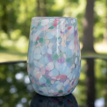 Glass Tumbler | Blue Lilac Mix