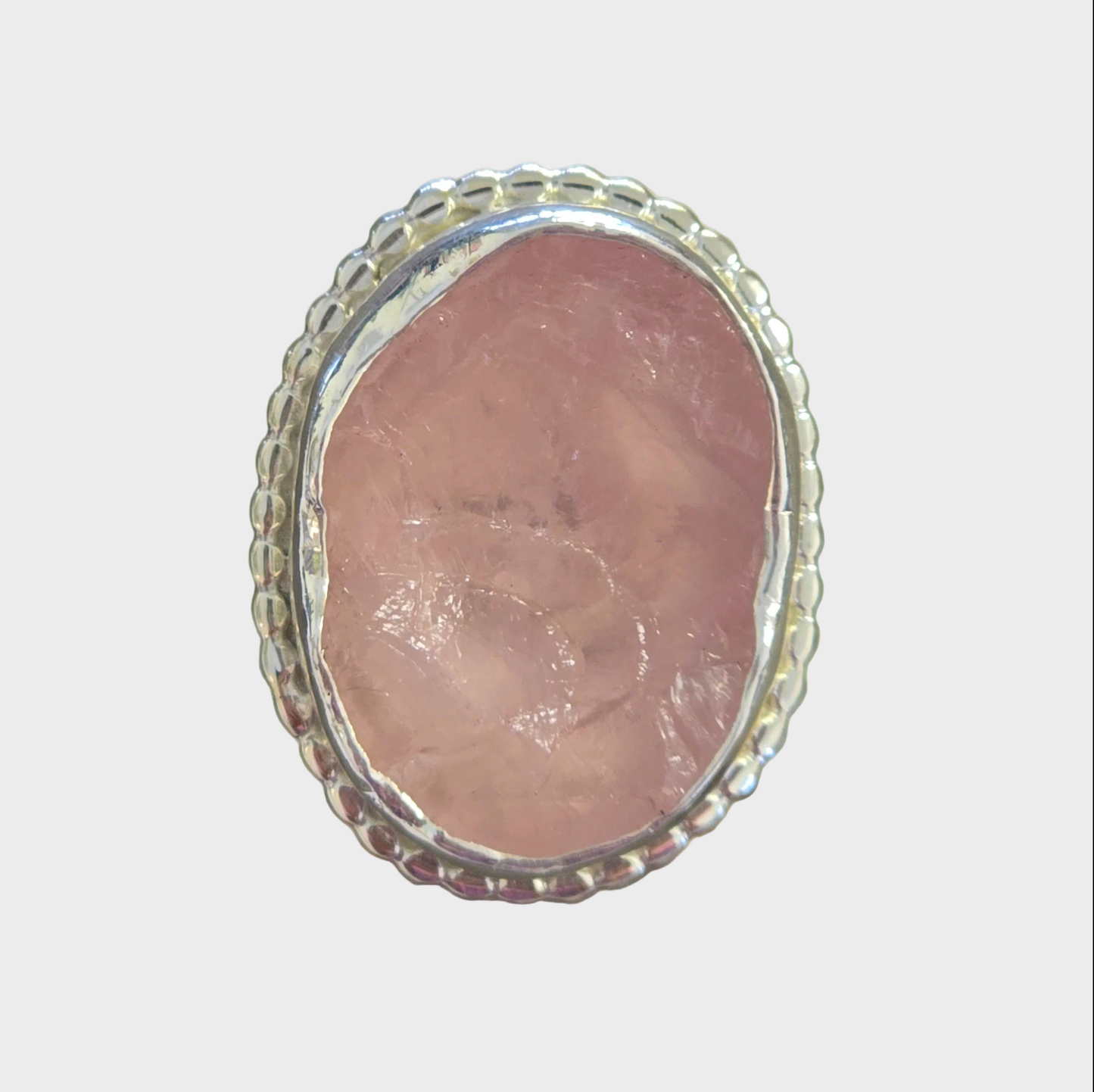 Raw Pink Quartz Ring