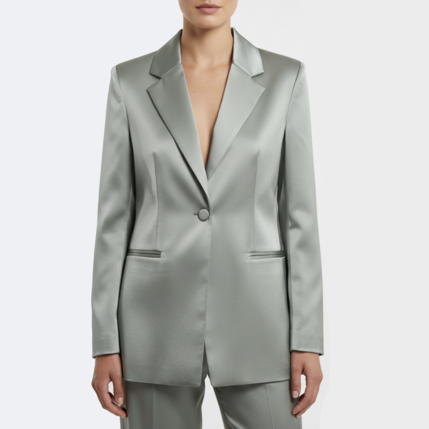H & M Silver Blazer | Pre Loved