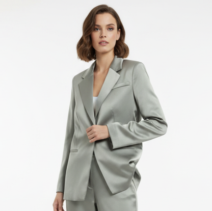 H & M Silver Blazer | Pre Loved
